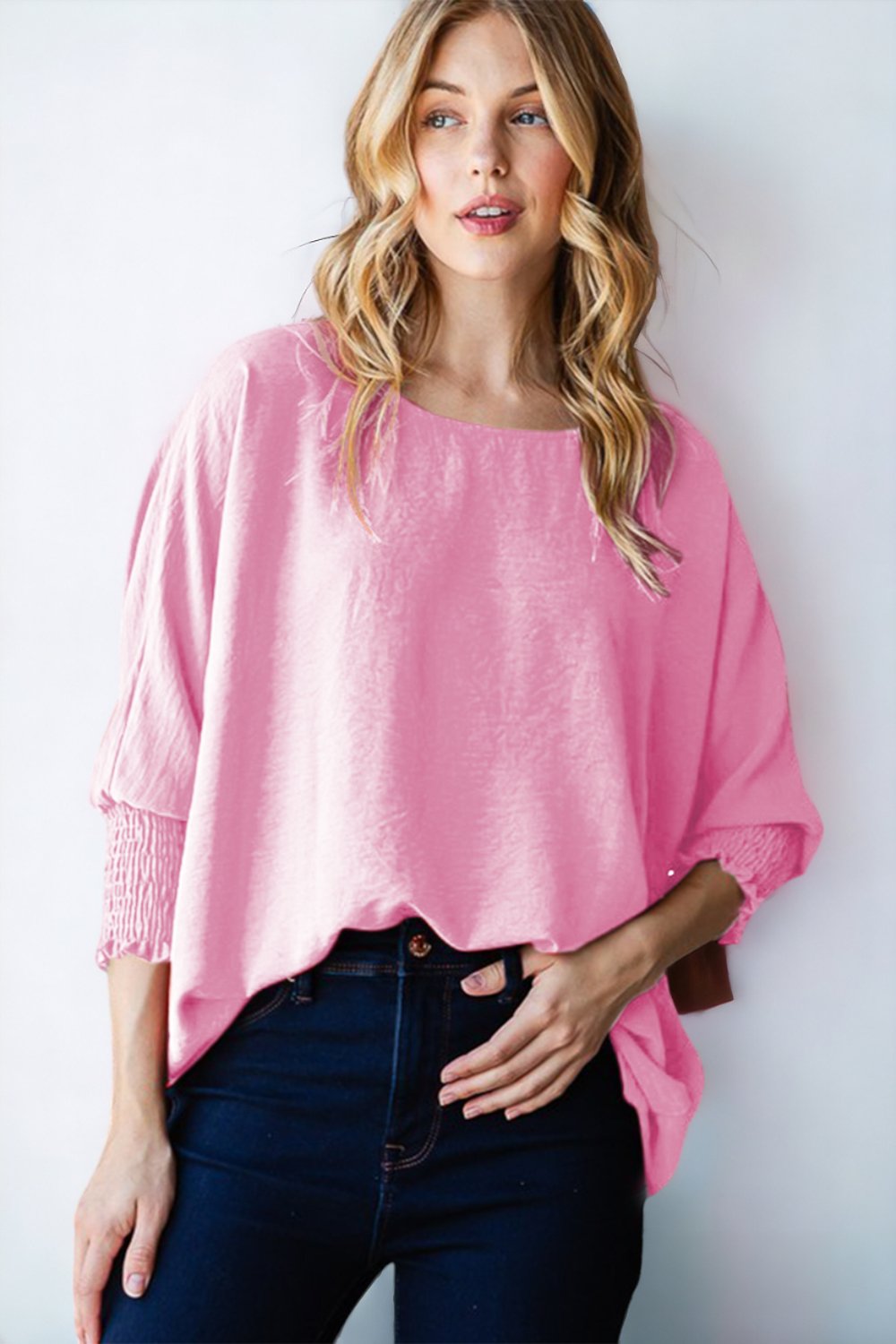 Reborn Romance: Smocked Half Sleeve Top | Women's Fashion-Shirts & Tops-ONVOILA