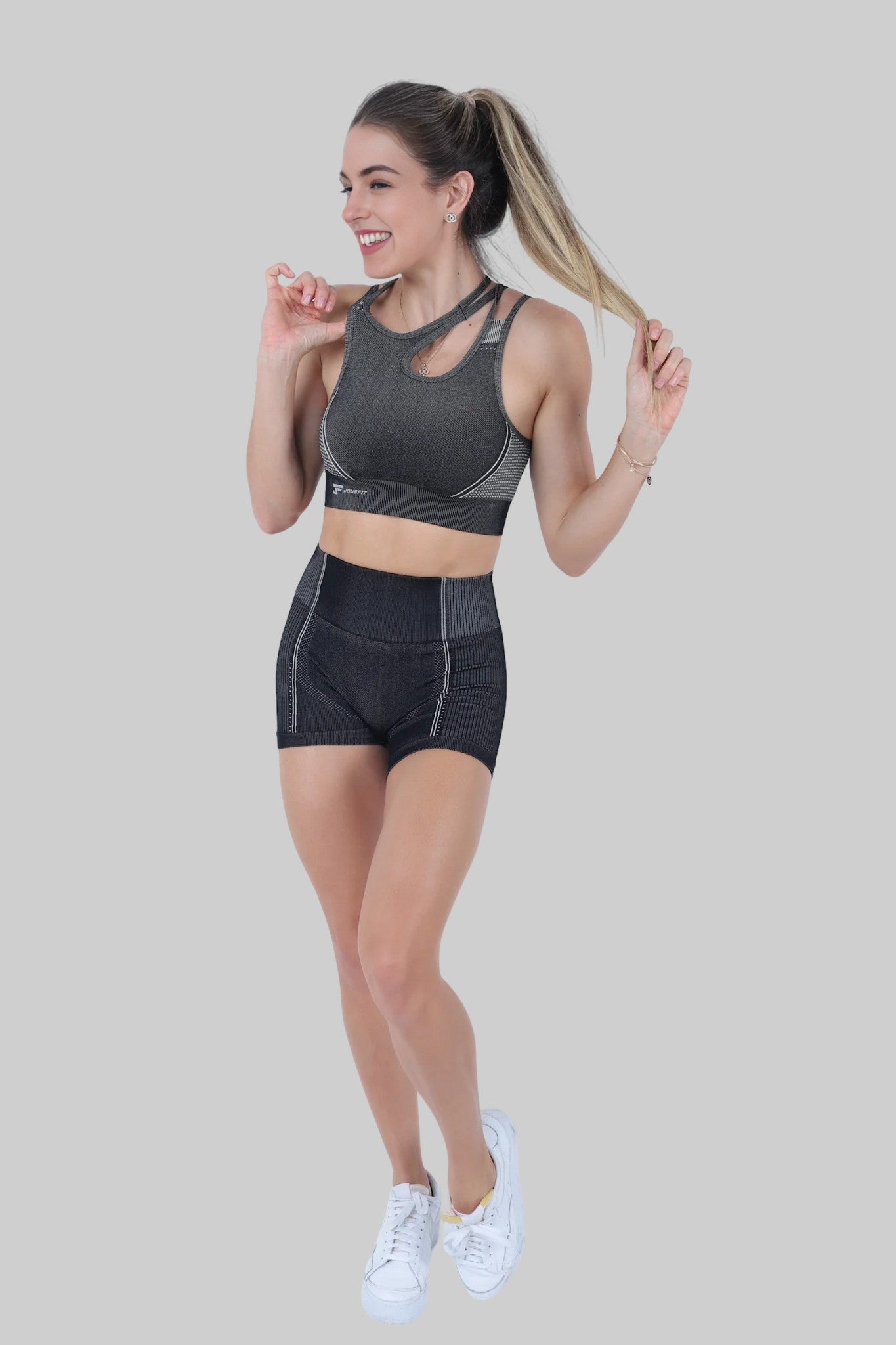 Asymmetrical Tank & Shorts Active Set-active wear-ONVOILA